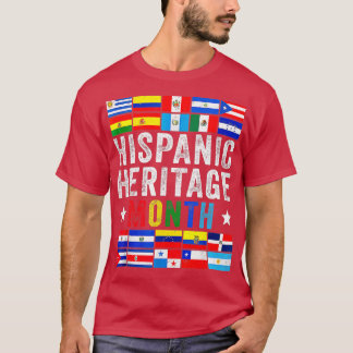 Latin Countries Flag Hispanic Heritage Month Latin T-shirt