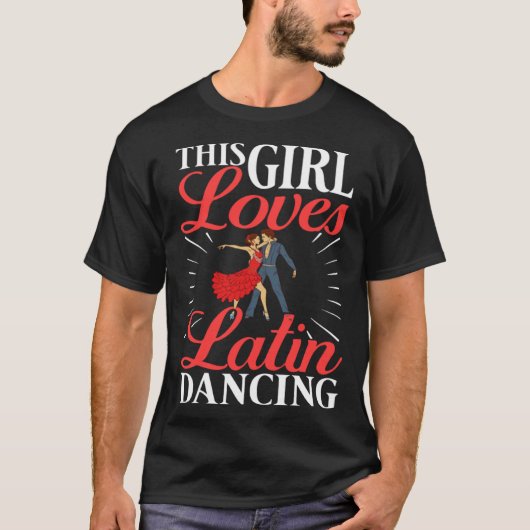 Latin Dance Music Shoes Lessons Beginner Workout D T-shirt (Voorkant)