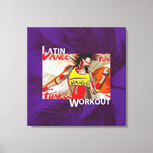 LATIN DANCE WORKOUT - Toile imprimée (Recto)