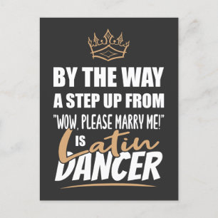 Latin Dancer is de ultieme aanspreekpunt. Leuk cad Briefkaart