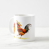 LATIN DANCING CHICKENS MUG (Devant gauche)
