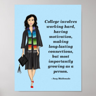 Latina - College betrekt Motivatie Poster