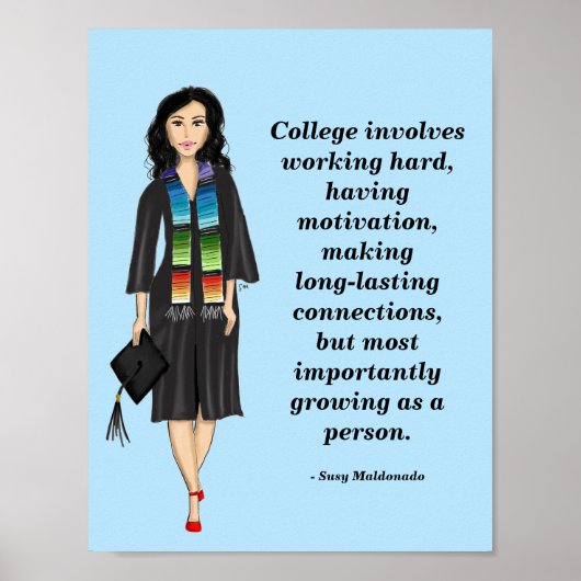Latina - College betrekt Motivatie Poster (Voorkant)