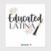 Latina Éduquée Avec Étoiles Et Sticker Tassel (Feuille)