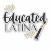 Latina Éduquée Avec Étoiles Et Sticker Tassel (Devant)