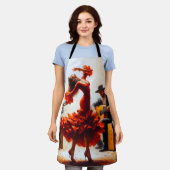 Latina Flamenco Spaanse Mexicaanse Schort (Gedragen)