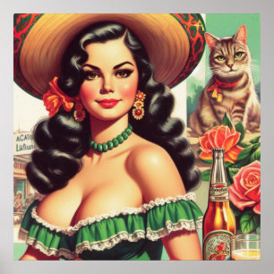 Latina Illustratie Poster