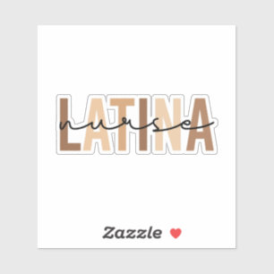 Latina Nurse Sticker