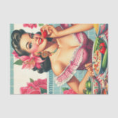  Latina Pin-Up Schilderen Tissuepapier (Voorkant)