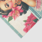  Latina Pin-Up Schilderen Tissuepapier (Detail)