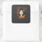 Latina Power - Spaans erfgoed ontwerp Vierkante Sticker (Tas)