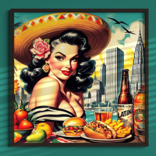  Latina schilderij Poster