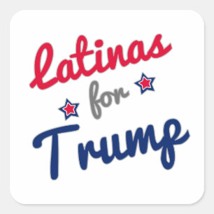 Latinas for Trump Vierkante Sticker