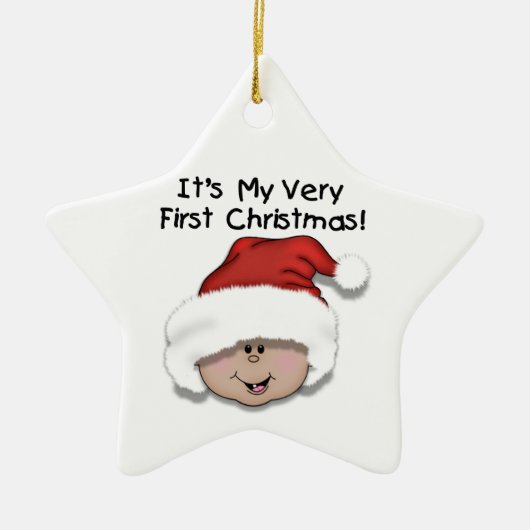Latino Baby 1st Christmas Keepsake Ornament (Voorkant)