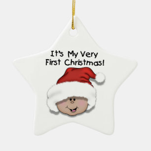 Latino Baby, eerste kerstkerst Keramisch Ornament