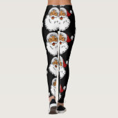 latino biracial santa claus kerstmis leggings (Achterkant)