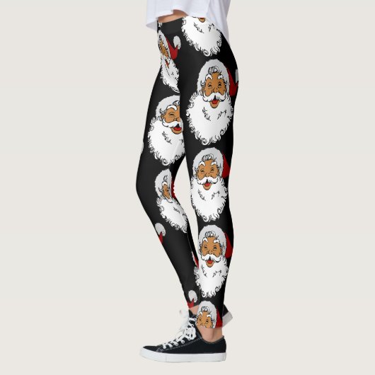 latino biracial santa claus kerstmis leggings (Links)