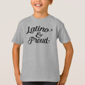 Latino en trots t-shirt (Voorkant)