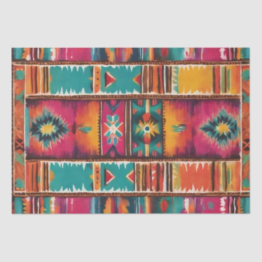 Latino geïnspireerd deken print decoupage papier (Voorkant)