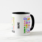 Latino Mots juridiques et termes de loi Mug (Devant droit)