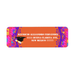 Latino Papel Picado Spaans | Klasse van jaar Etiket