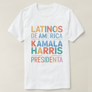 LATINOS DE AMERICA APOYAN KAMALA T-shirt