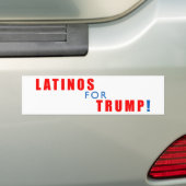 Latino's voor Donald Trump Bumpersticker (Op auto)