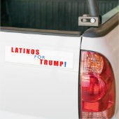 Latino's voor Donald Trump Bumpersticker (Op Truck)