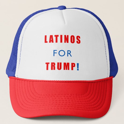 Latino's voor Donald Trump Trucker Pet (Voorkant)