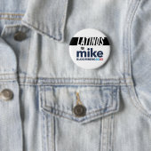 Latino's voor Michael Bloomberg Round Button (In situ)