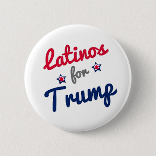 Latino's voor Trump 2016 Ronde Button 5,7 Cm (Voorkant)