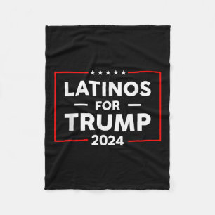 Latino's voor Trump 2024 Fleece Deken