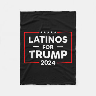 Latino's voor Trump 2024 Fleece Deken