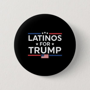 Latino's voor Trump 2024 - President Verkiezing Tr Ronde Button 5,7 Cm