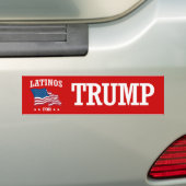 LATINOS VOOR TRUMP BUMPERSTICKER (Op auto)