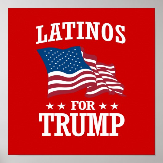 LATINOS VOOR TRUMP POSTER (Voorkant)