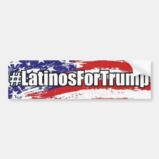 #LatinosForTrump Latinos Voor Trump Bumpersticker
