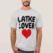 LATKE LOVER Joods Grappig T-shirts (Voorkant)