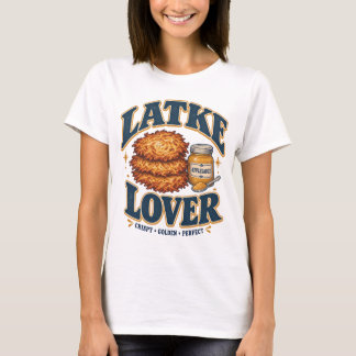 Latkekever Funny Hanukka Aardappelpannekoek T-shirt