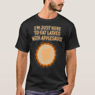 Latkes met Applesauce Jewish Hanukkah Jew Family T-shirt