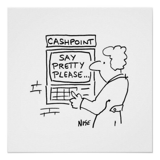 L'ATM de point de cendres affiche un message deman (Devant)