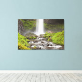 Latourell Herfsten, Columbia River Gorge, Oregon, Canvas Afdruk (Insitu (Houten vloer))