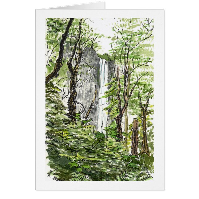 Latourell Waterfall-kaarten (Voorkant)