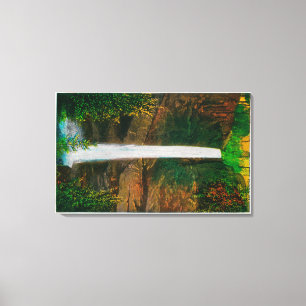 Latourelle Herfsten in Columbia River Gorge Canvas Afdruk