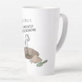Latte Actuellement en train de trop réfléchir Tasse à ca (Angle droit)