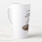 Latte Actuellement en train de trop réfléchir Tasse à ca (Angle gauche)