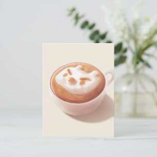 Latte Art Aankondigingskaart