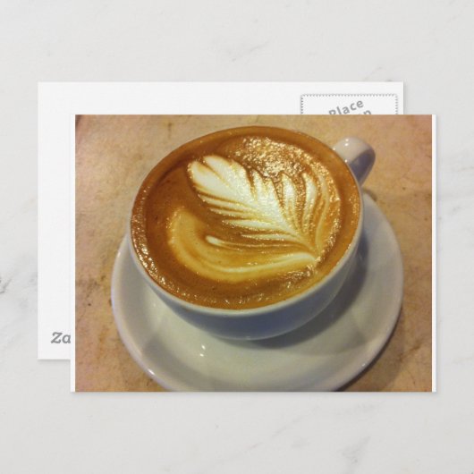 Latte Art Briefkaart (Voorkant / Achterkant)