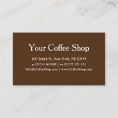 Latte Art Coffee House - Carte de visite (Dos)