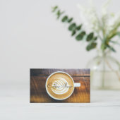 Latte Art Coffee House, Punch Card - Carte de visi (Debout devant)